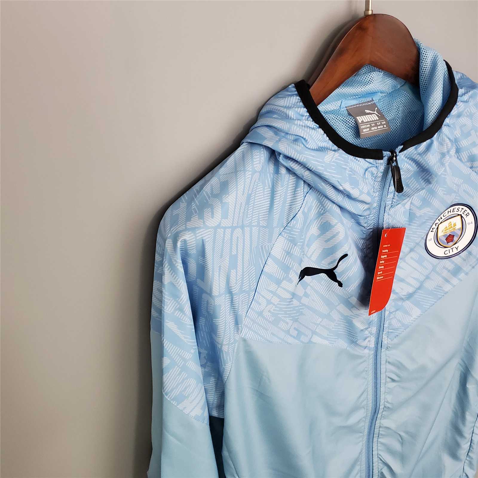 21-22 Manchester City blue windbreaker 1