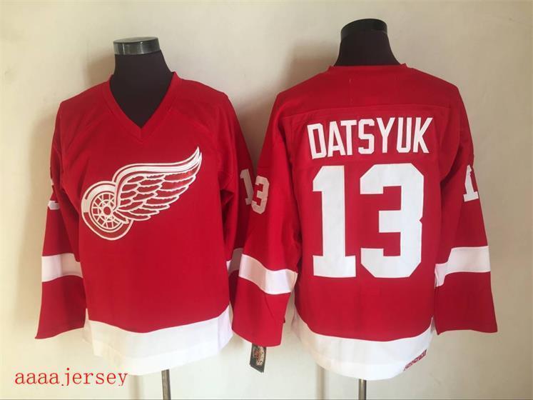 Detroit Red Wings retro ice hockey jersey M-3XL 底特律红翼队复古冰球服 14