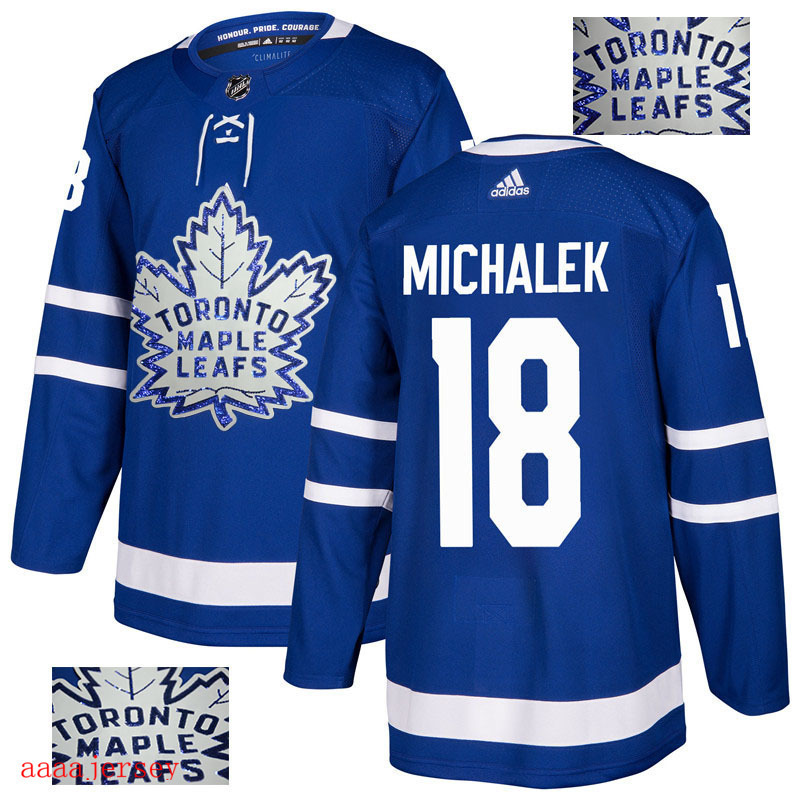 2018 Toronto Maple Leafs ice hockey jersey M-3XL 多伦多枫叶队时尚亮片款冰球服 5