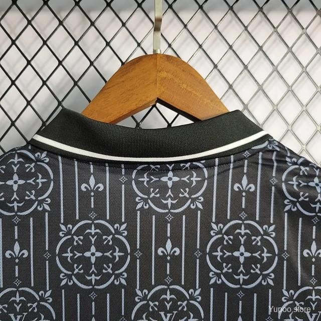 24-25 PSG Paris LV Joint Edition Kit Black POLO été Sports Shirt AAAAJersey Supplier Yupoo 2