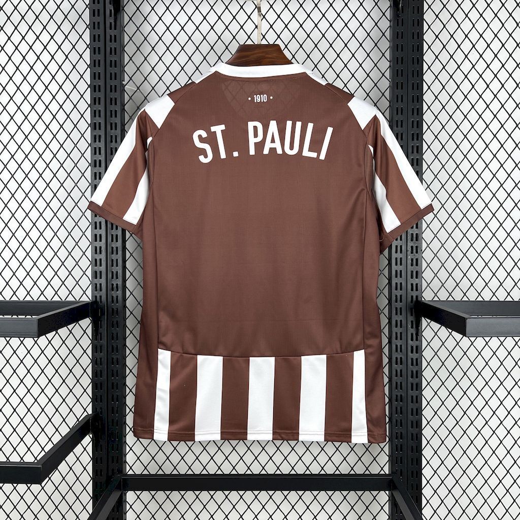 25-26 St Pauli Home T-Shirt Football Apparels Soccer AAAAJersey Yupoo S-2XL 6