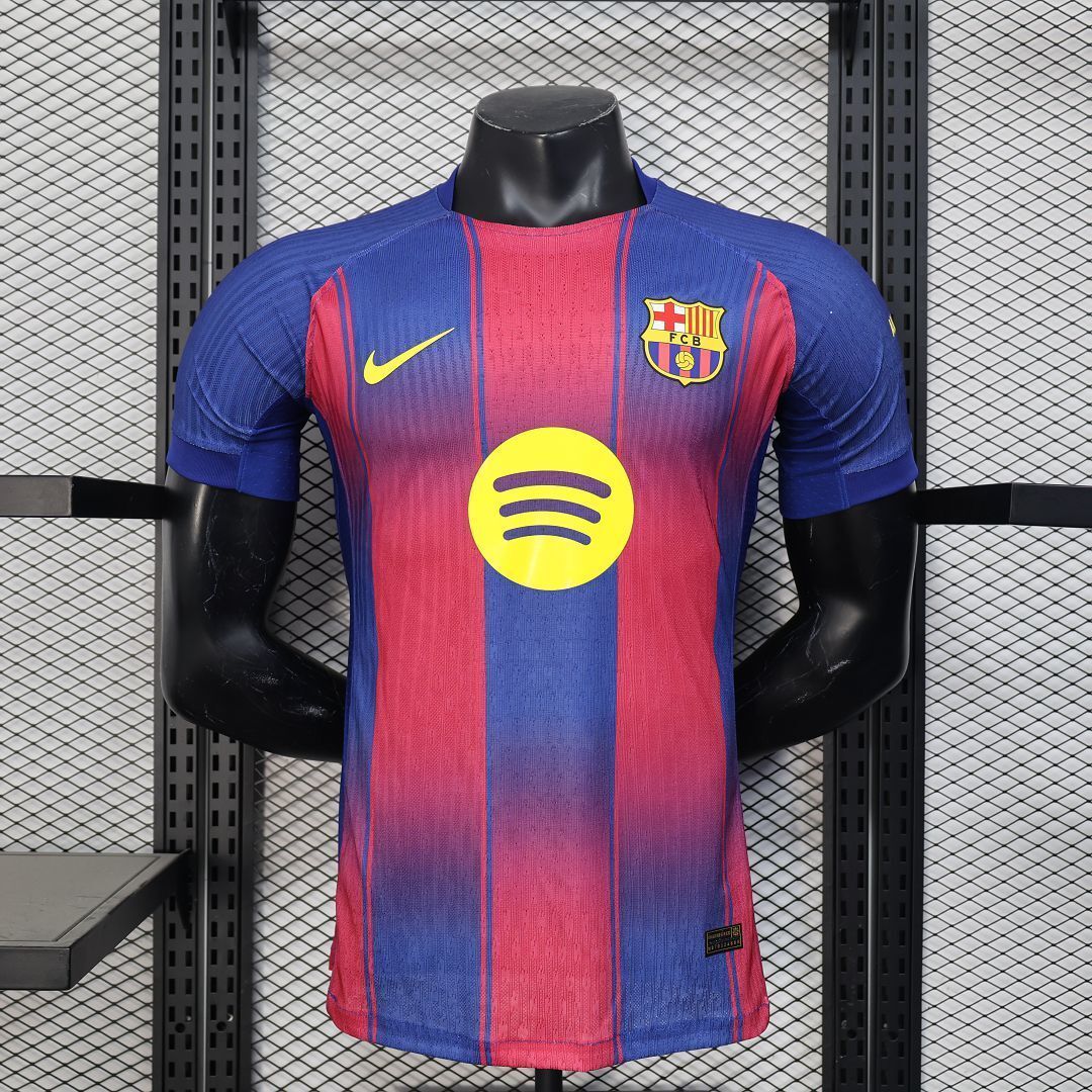 25-26 Barcelona Home Kit Player Version Shirt AAAAJersey Supplier Yupoo