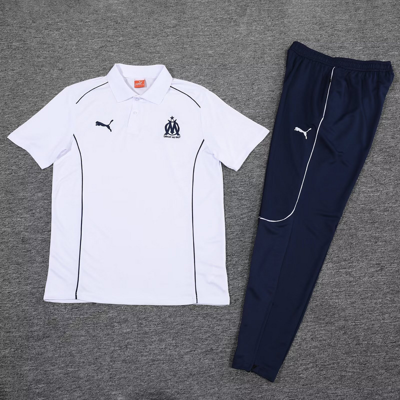 25-26 Marseille Whitr Training POLO Kit Soccer AAAAJersey Yupoo S-2XL 1