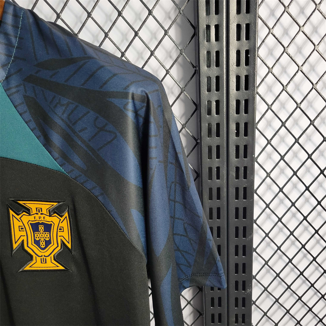 2223 Portugal Black Training Suit 6