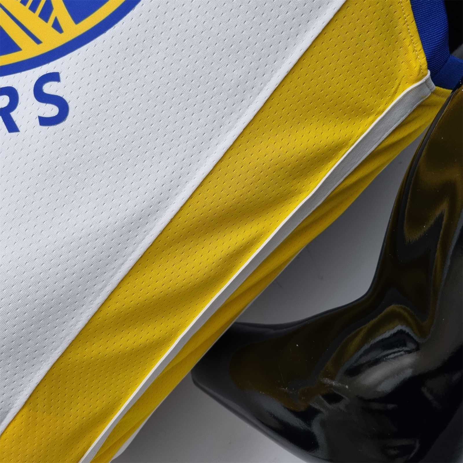 75th Anniversary Toscano#95 Golden State Warriors Mexico Exclusive White NBA Jersey 8