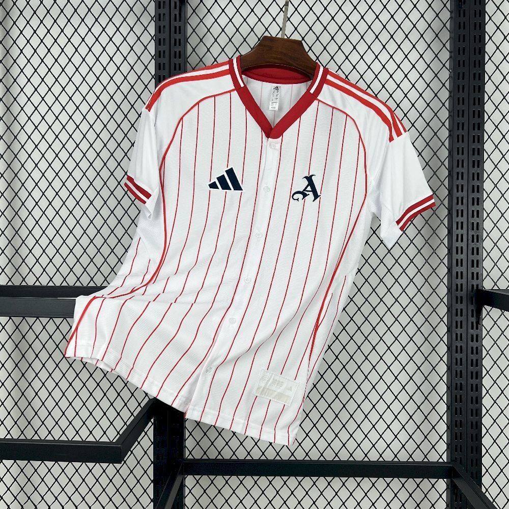 25-26 Arsenal Baseball style Pre Match Casual Training Soccer shirt AAAAJersey Yupoo 12