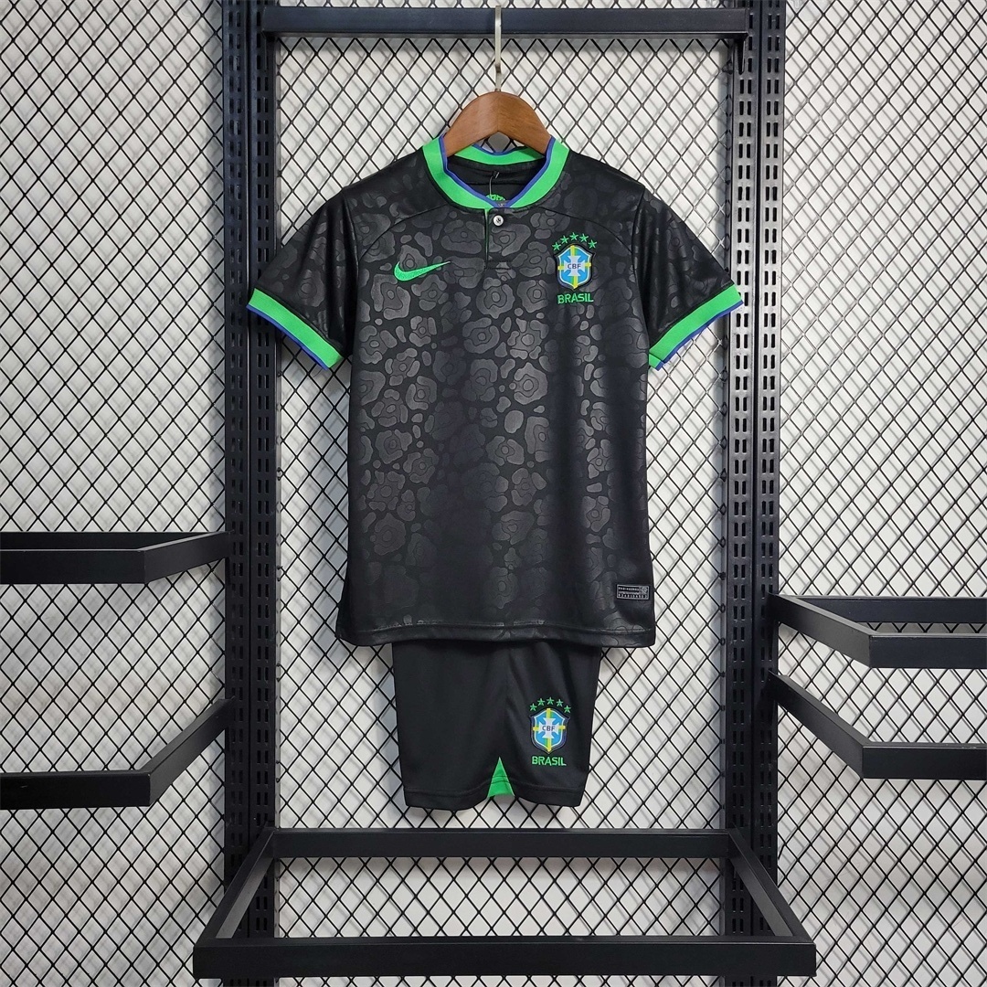 2223 Brazil Leopard Black Kids