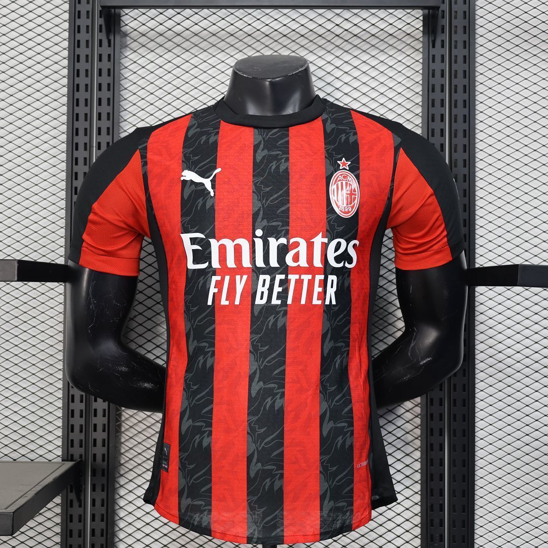 25-26 AC Milan Home Kit Player Version Shirt AAAAJersey Wholesale Yupoo