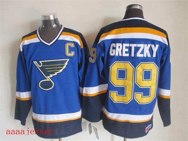 St. Louis Blues retro ice hockey jersey M-3XL 圣路易蓝调队复古冰球服