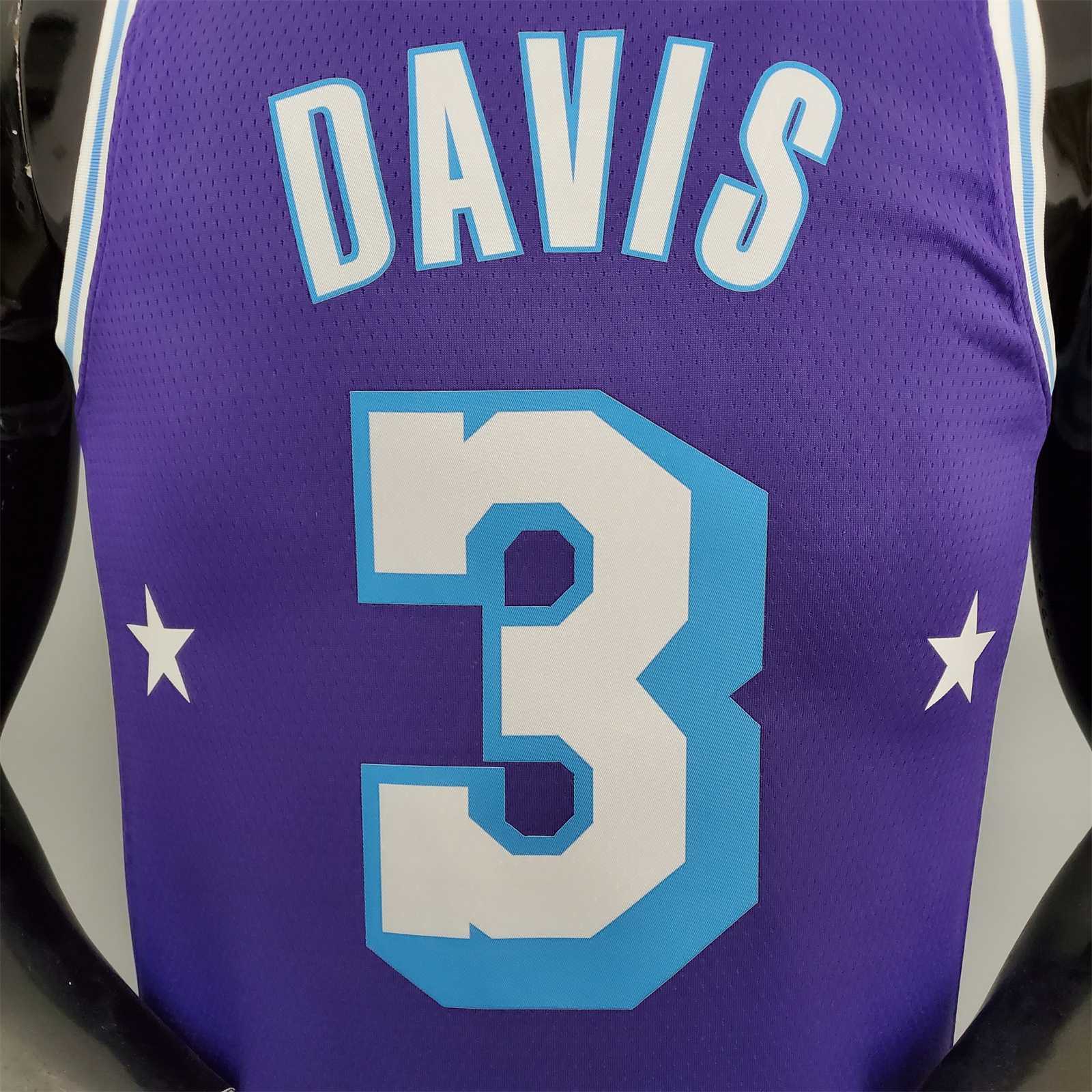 2022 75th Anniversary Davis #3 Lakers City Edition Purple 2