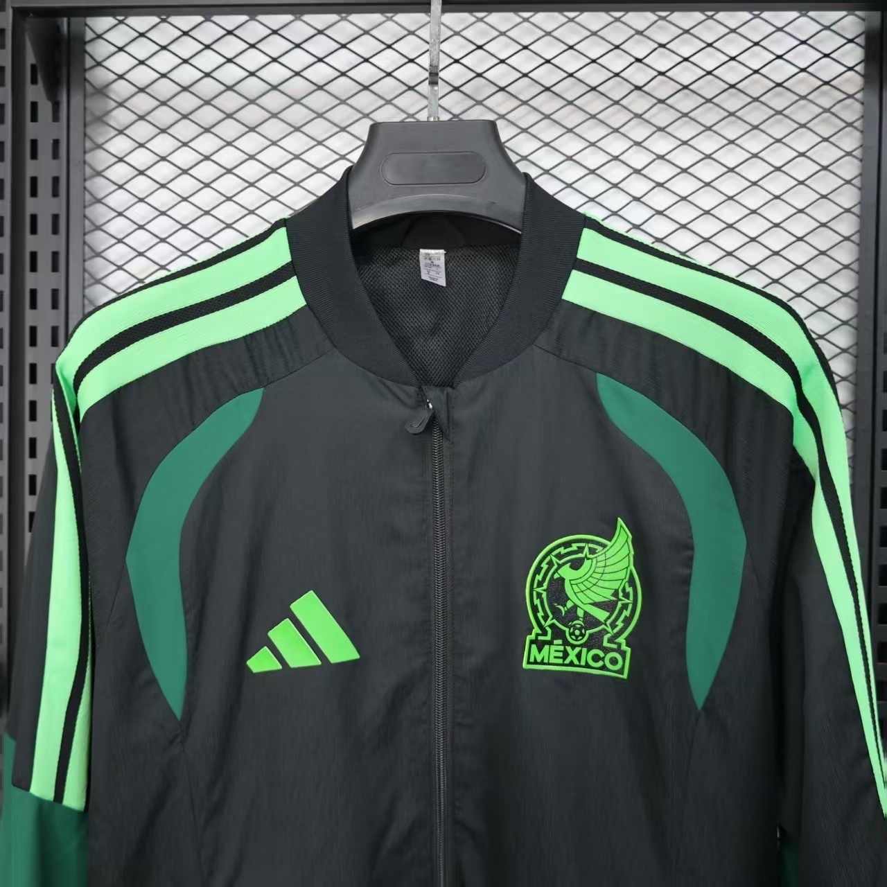 2025 Mexico Black Windbreaker Jacket Yupoo 2