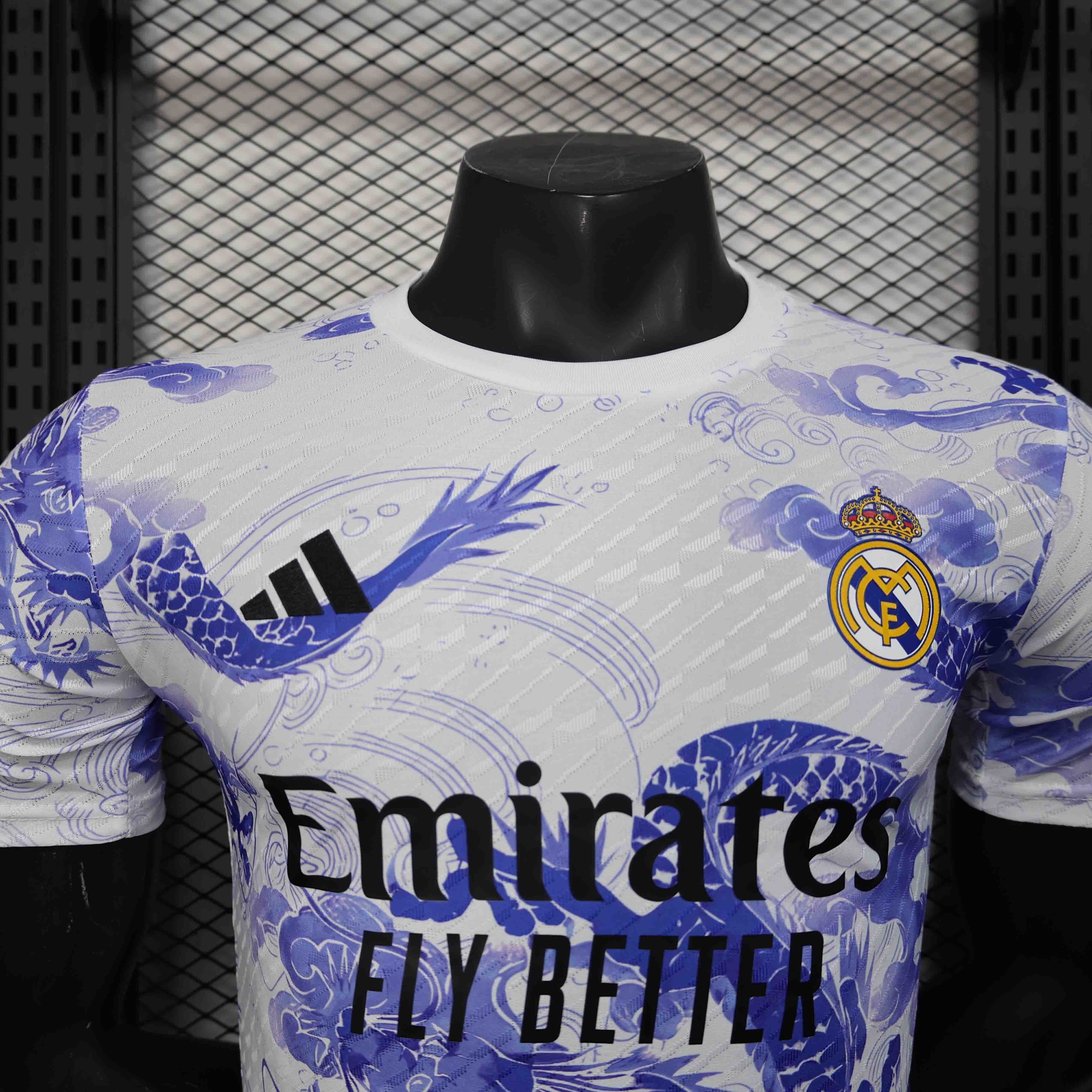 25-26 Real Madrid White Purple Dragon Special Edition Player Version Shirt AAAAJersey Supply Yu 1