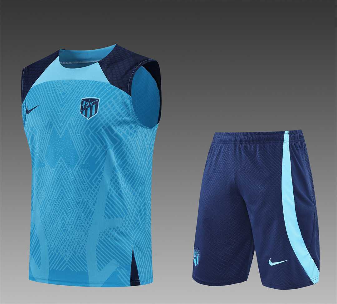 22-23 Atletico Madrid vest training suit kit blue