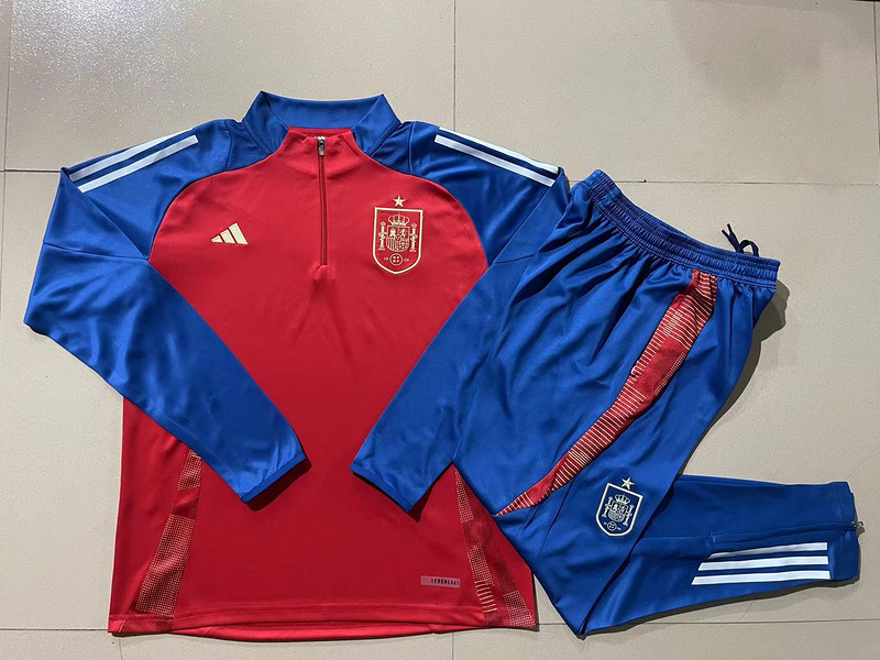2024 Spain Long Sleeve Training Suit Football Shirts 1