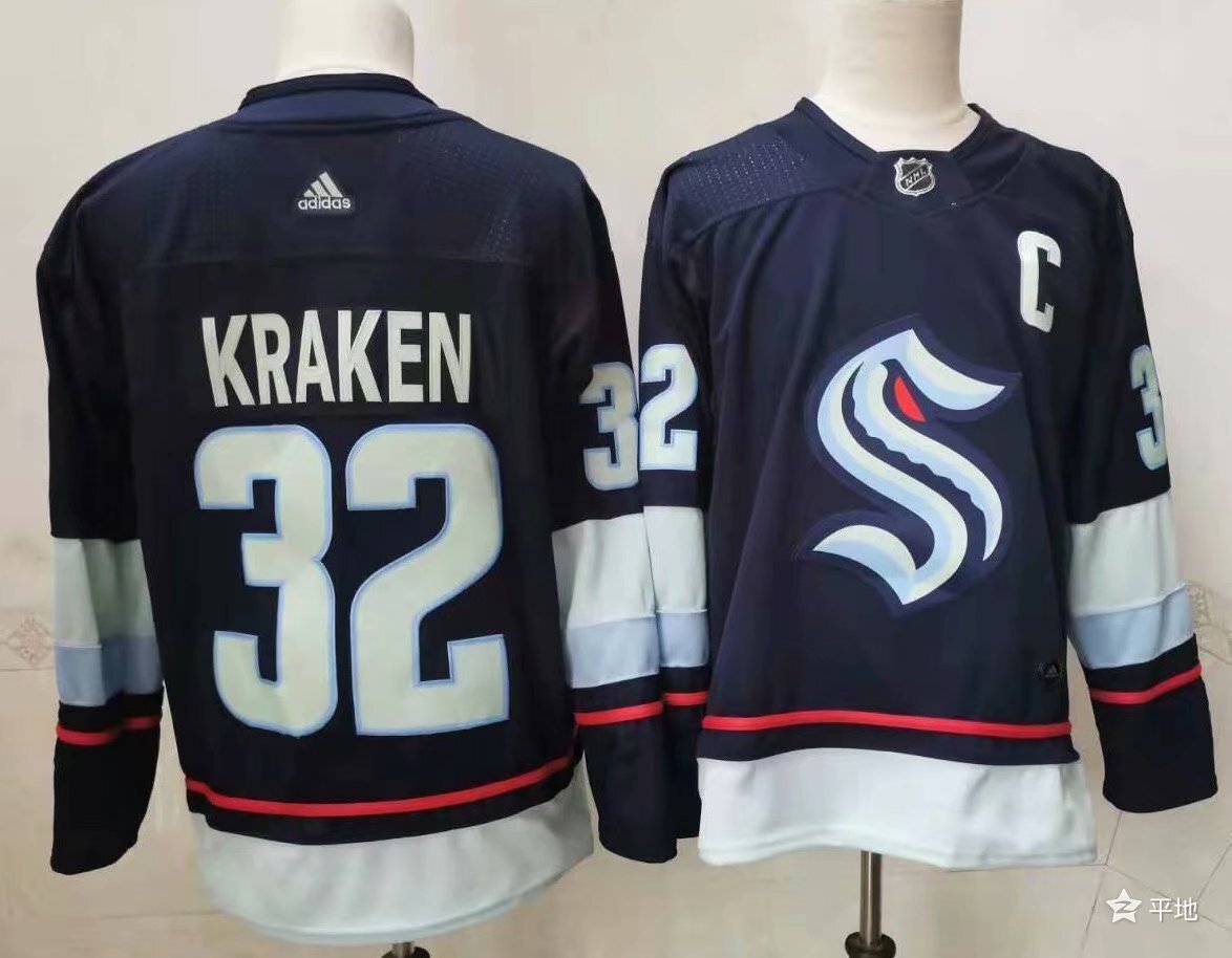 Seattle Kraken ice hockey jersey M-3XL 西雅图海妖队冰球服 5