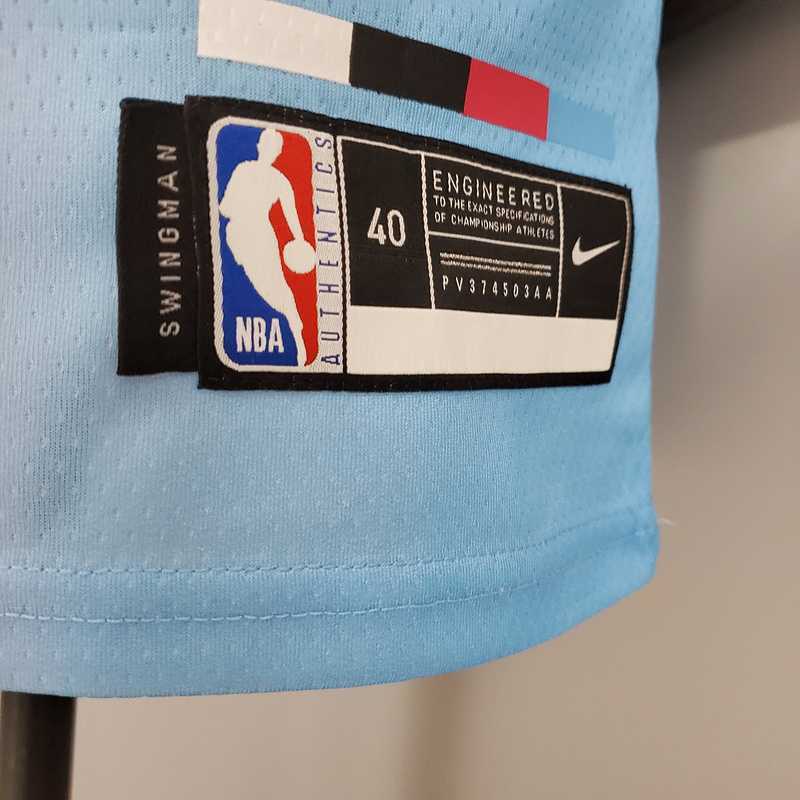 New Miami Heat OLADIPO#4 City Edition Pink Blue Gradient Color 1