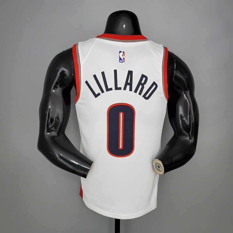 2021 LILLARD#0 Trail Blazers Home White 2