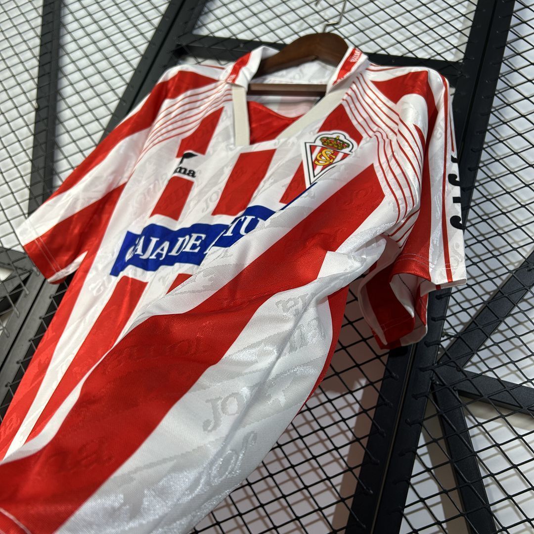94-95 Sporting Gijon Home Retro Kit Vintage Shirt Soccer AAAAJersey Yupoo 6