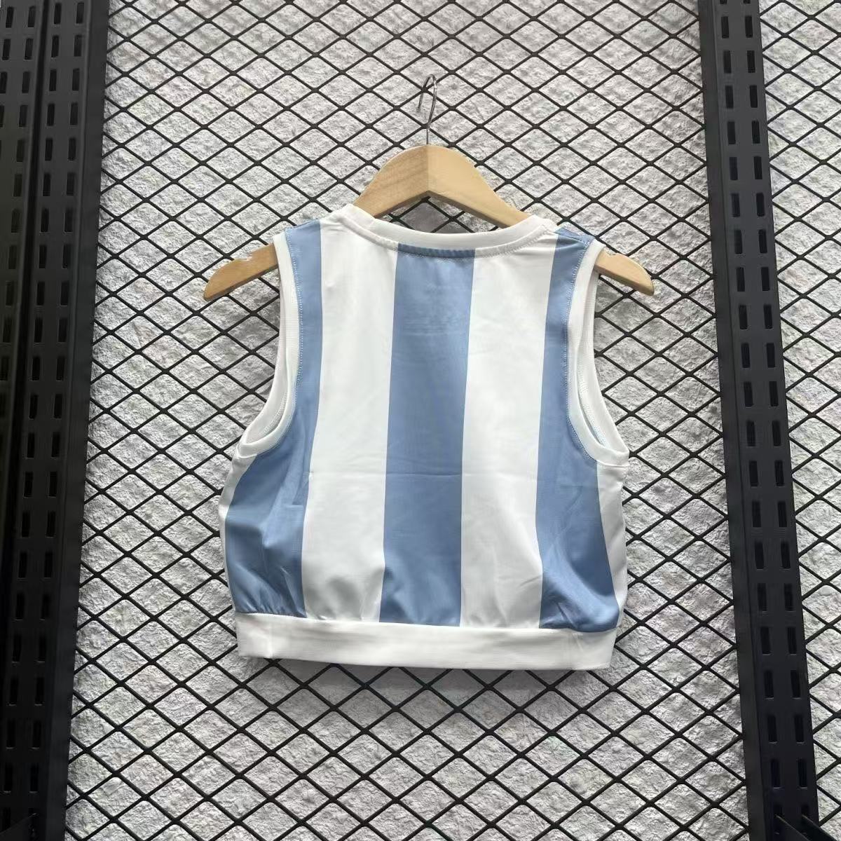 2025 Argentina 50th Anniversary Edition Women Yoga Vest Kit Soccer T-Shirt AAAAJersey Supply Yu 1