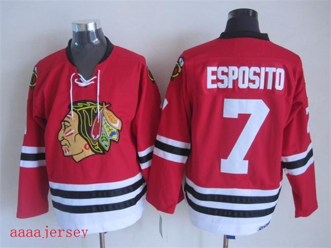 Chicago Blackhawks retro ice hockey jersey M-3XL 芝加哥黑鹰队复古冰球服 1