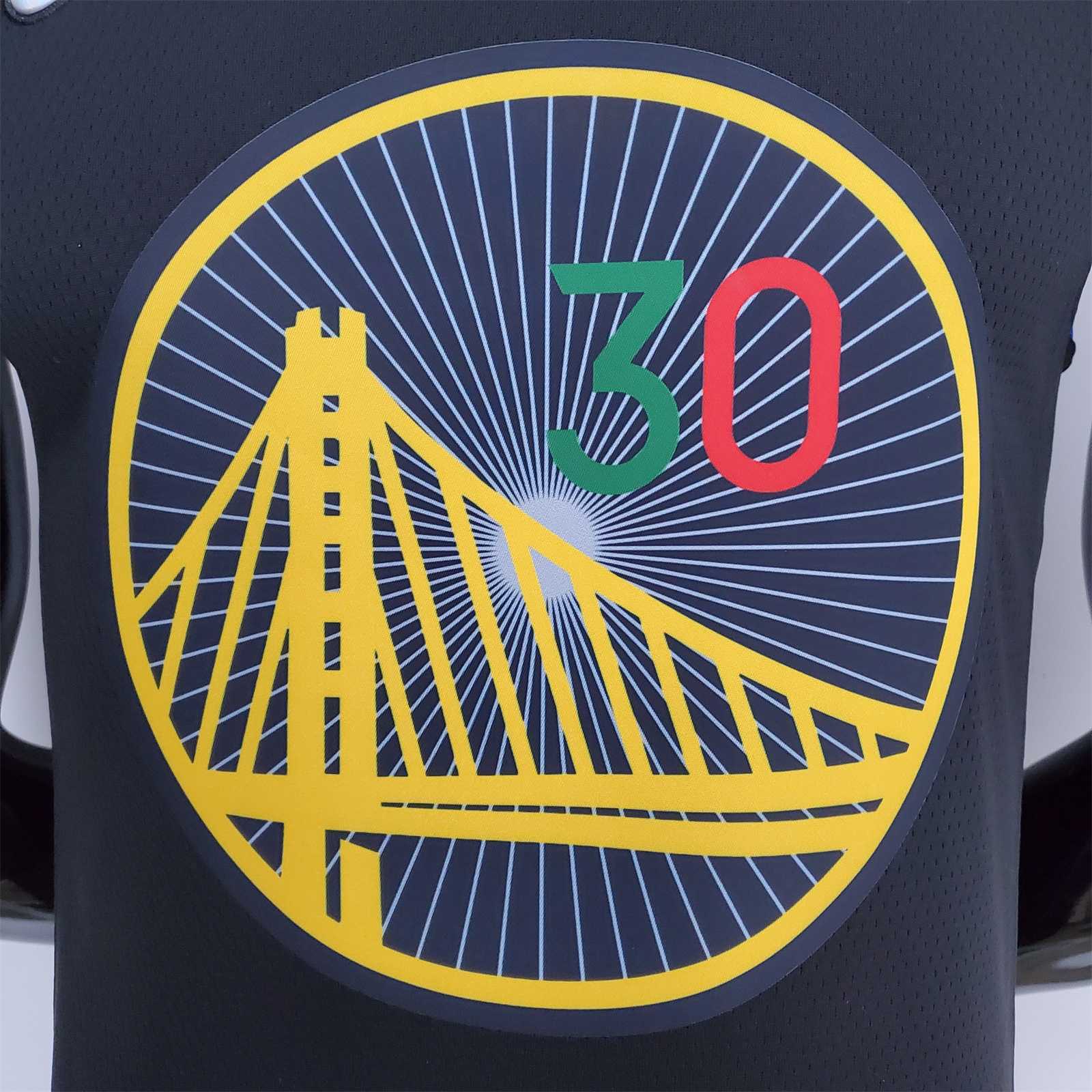 2022 75th Anniversary Golden State Warriors Curry #30 Mexico Edition Black NBA Jersey 9