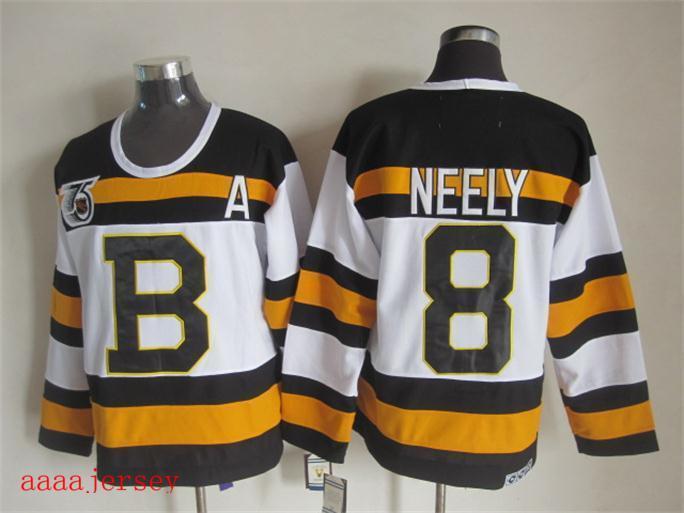 Boston Bruins retro ice hockey jersey M-3XL 波士顿棕熊队复古冰球服 1