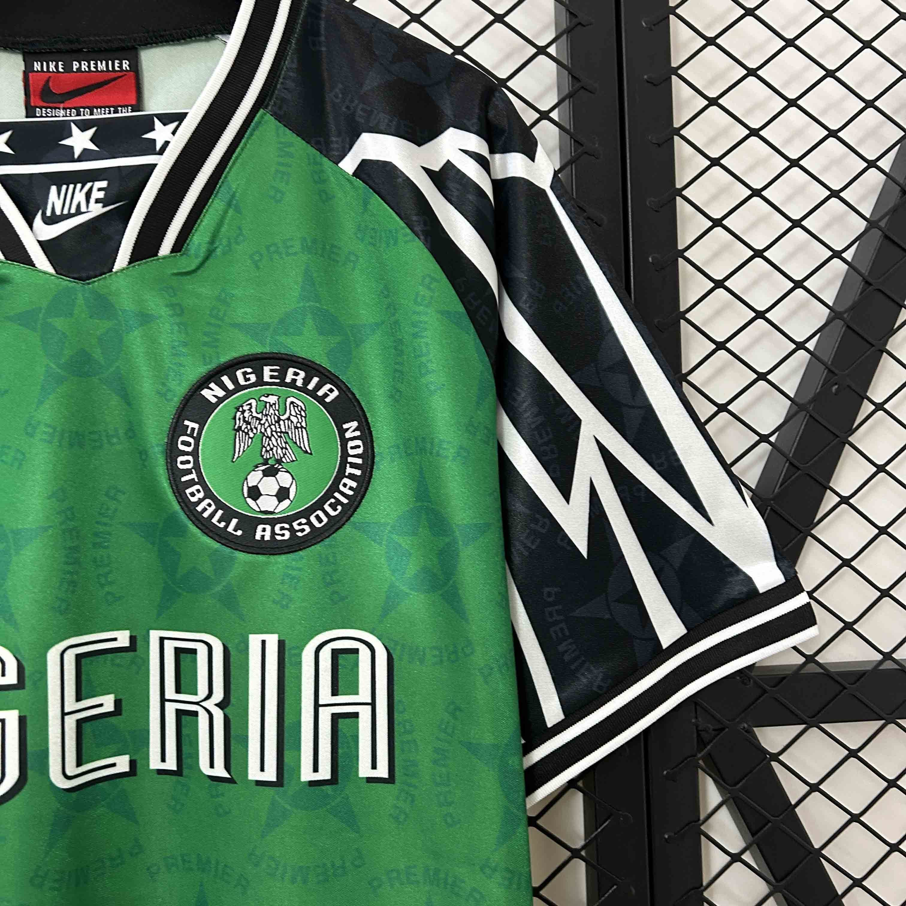 94-95 Nigeria Home Retro Kit Vintage Shirt AAAAJersey Supplier Yupoo 3