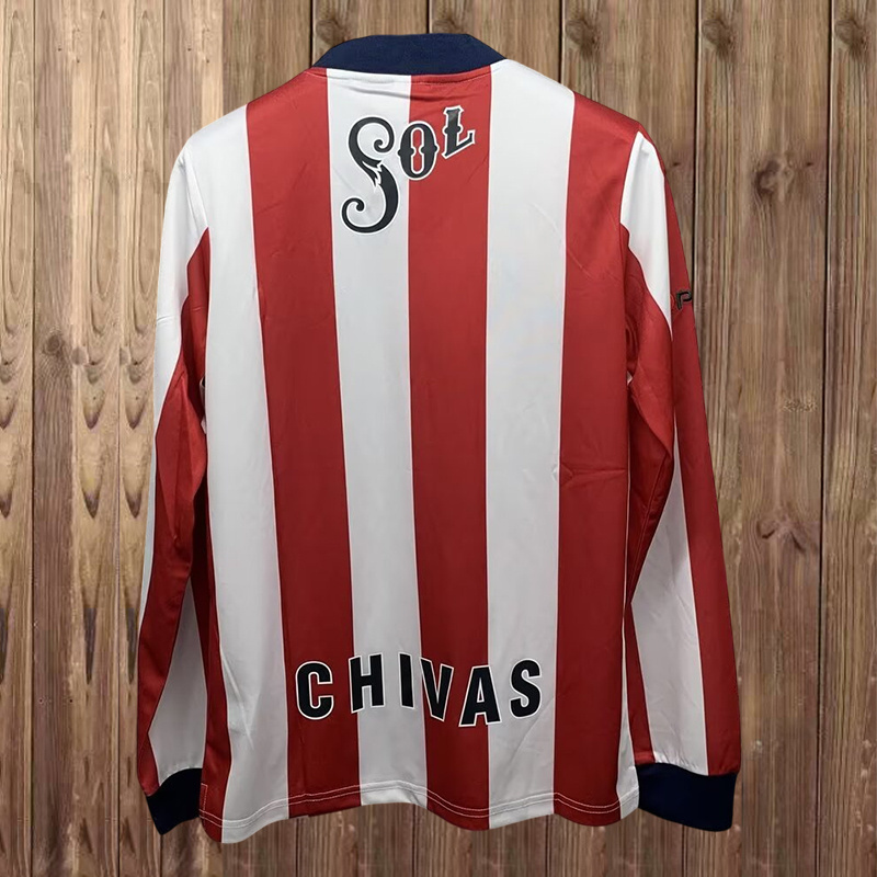 96-97 Chivas Home Retro Kit Long Sleeve Shirt Soccer AAAAJersey Yupoo 1