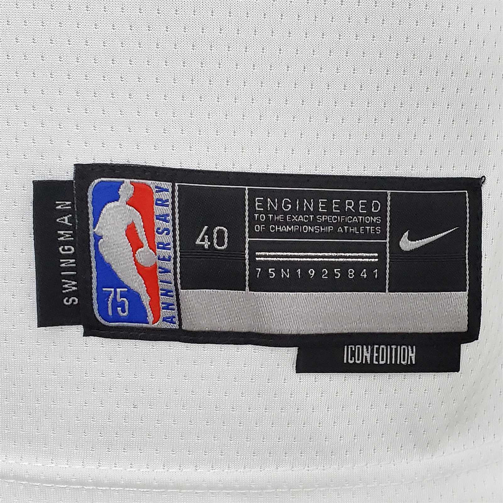 75th Anniversary Philadelphia 76ers HOWARD#39 White NBA Jersey 3