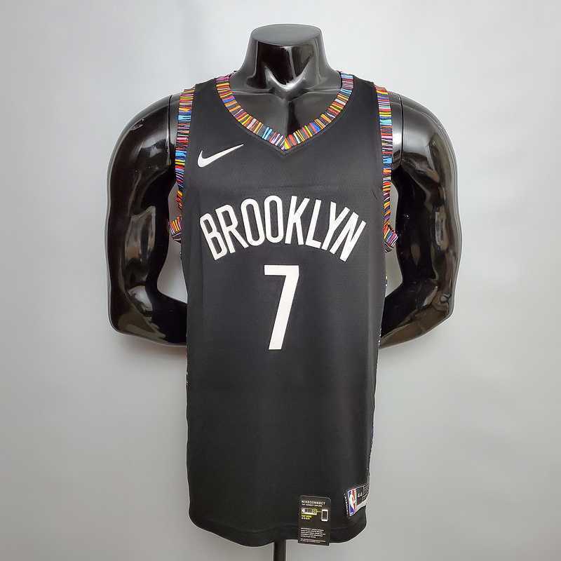Durant #7 Brooklyn Nets City version black