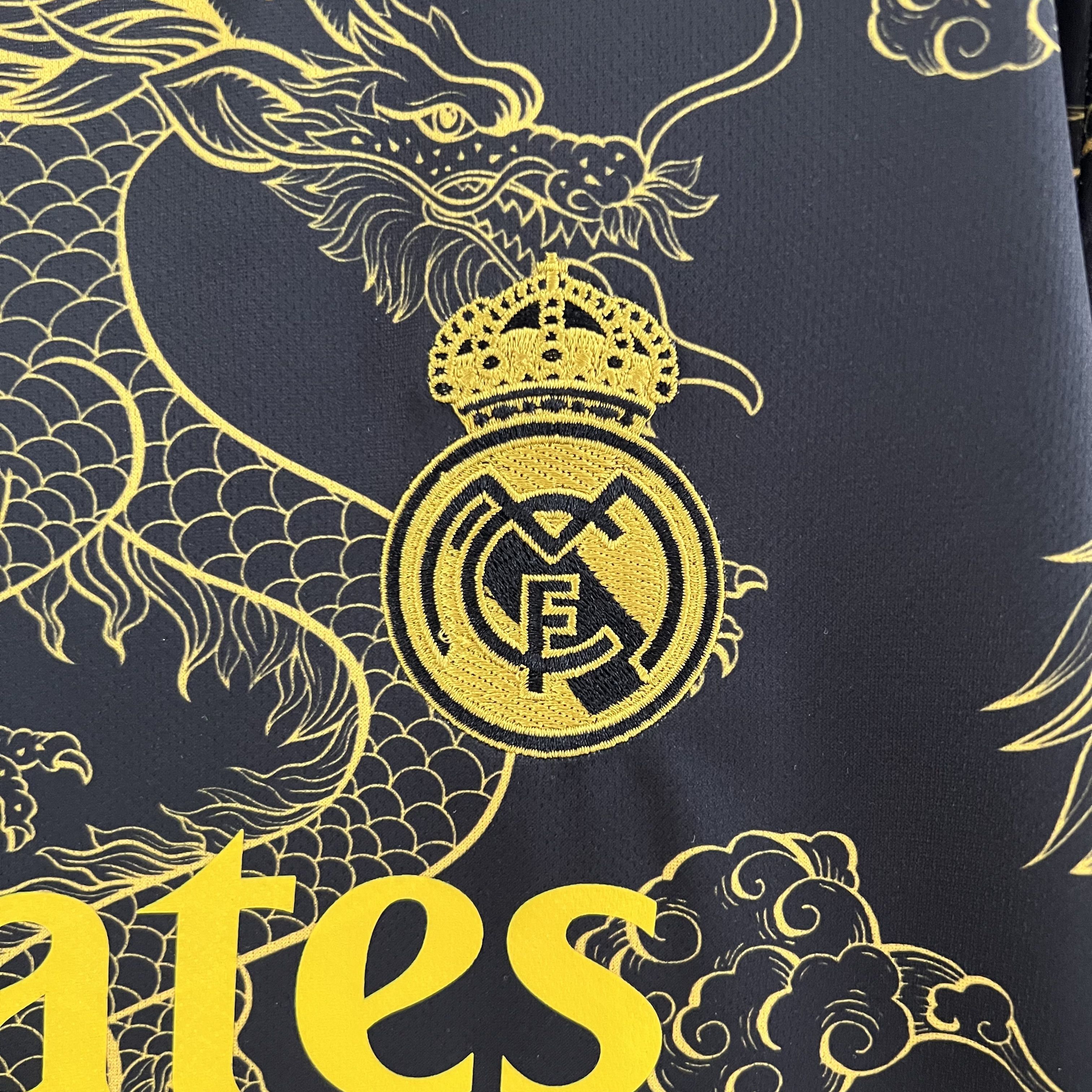 23-24 Real Madrid Special Edition Kit Golden Dragon Shirt Football Jerseys Yupoo 3