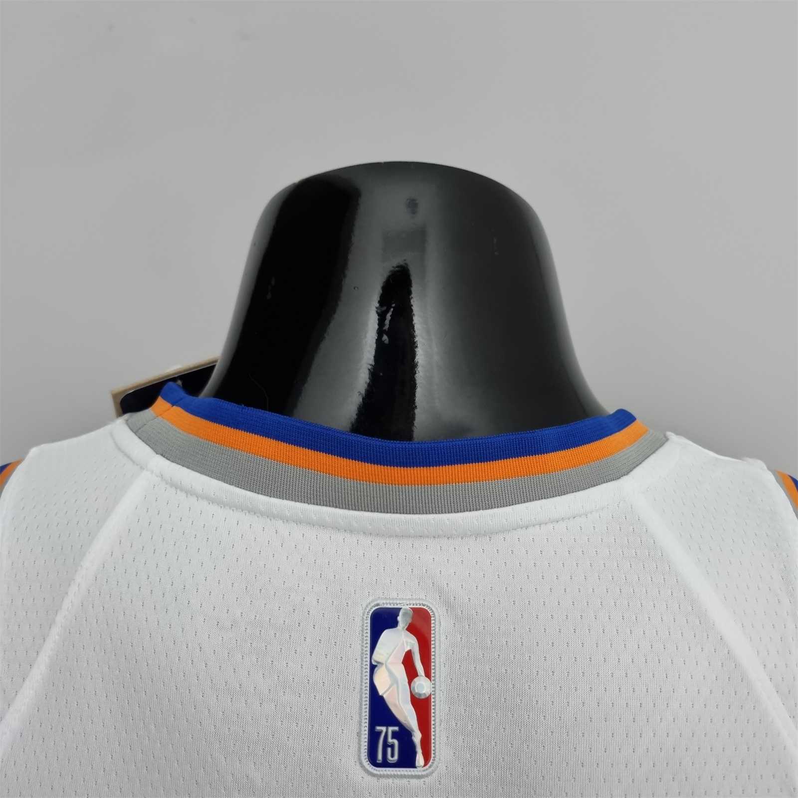 75th Anniversary Randle #30 New York Knicks White NBA Jersey 2