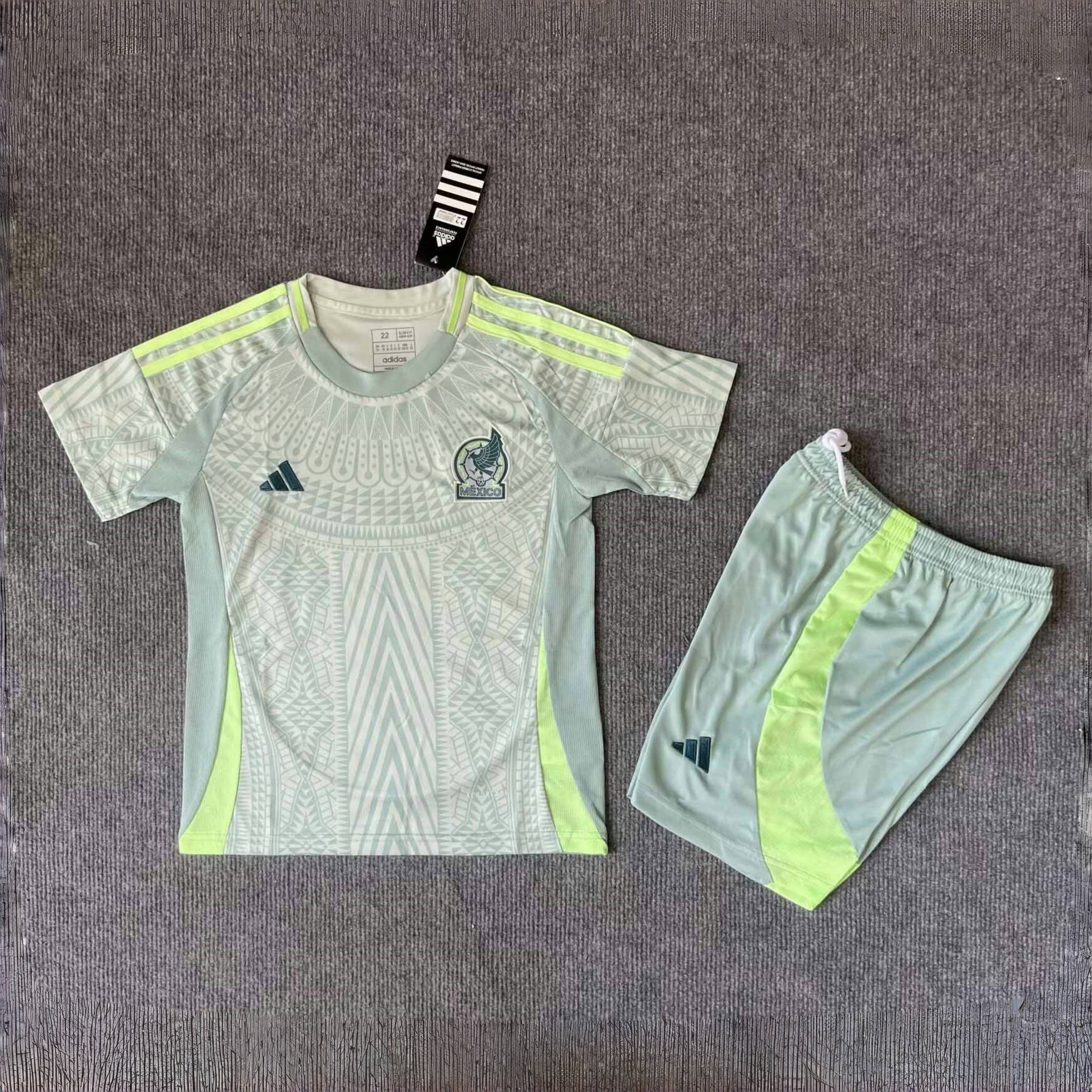 2024 Mexico Away Kid Kits Youth Apparels AAAAJersey Wholesale Yupoo