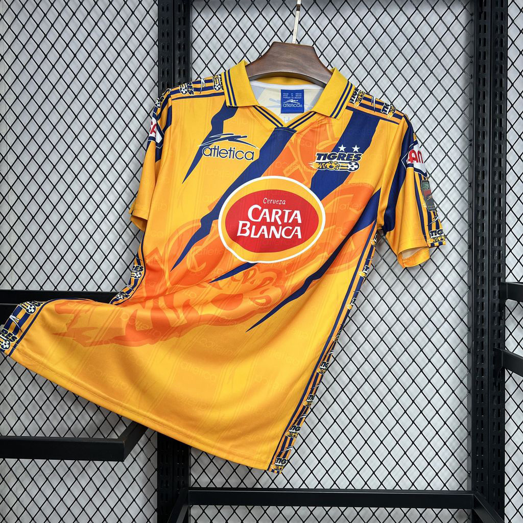 97-98 Tigres UANL Home Retro Kit Vintage Shirt Sport AAAAJersey Yupoo 2