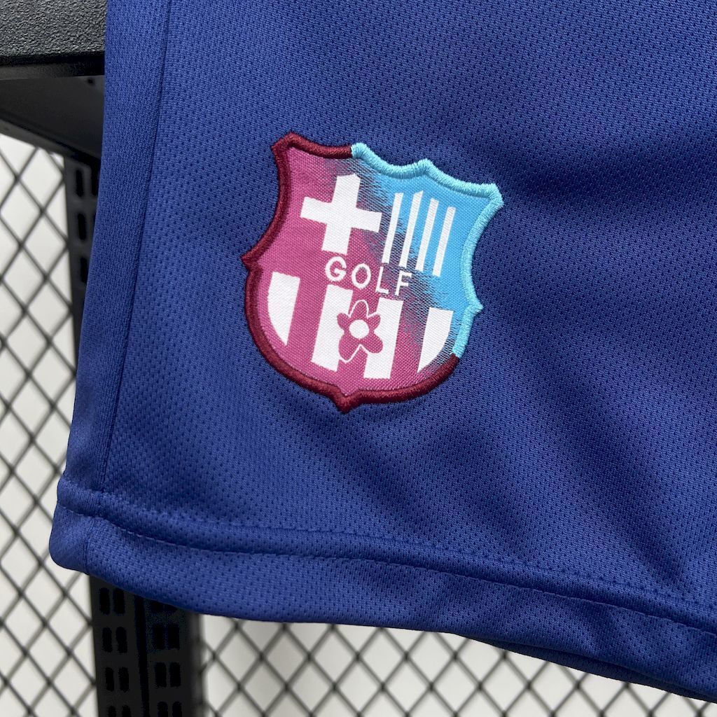 25-26 Barcelona Flower Special Edition Kid Kits Youth Apparels AAAAJersey Supply Yupoo 2