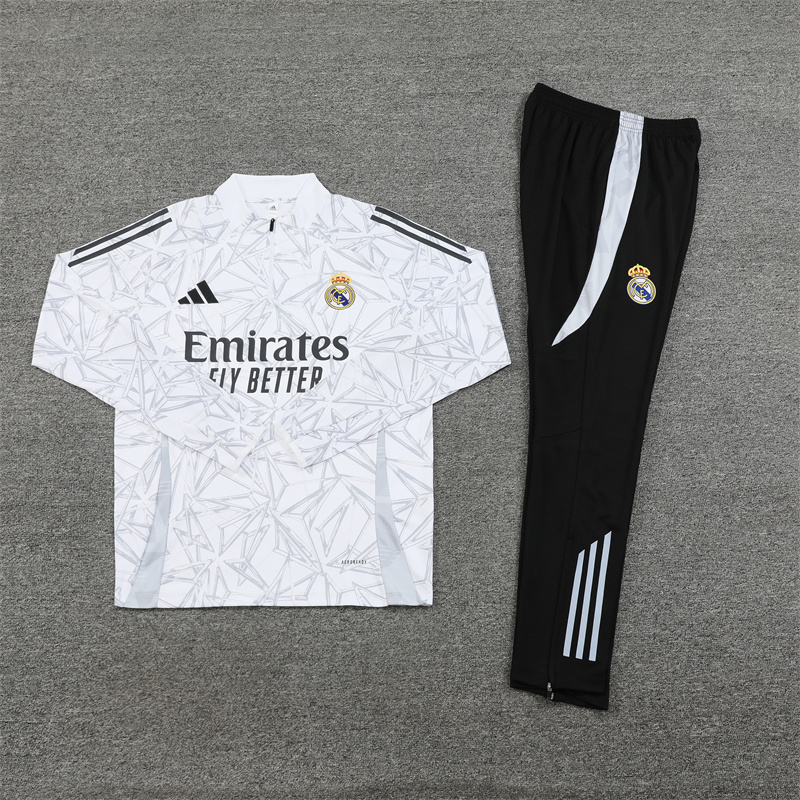 24-25 Real Madrid Long Sleeve Training Suit Football Shirts 3