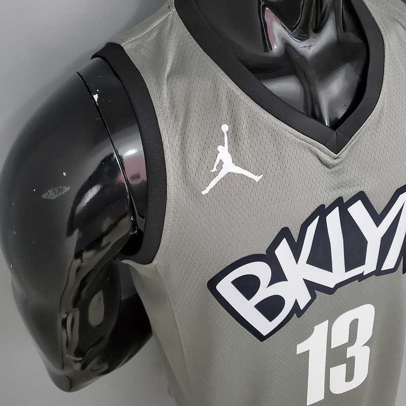Harden#13 Brooklyn Nets City Edition Gray 3