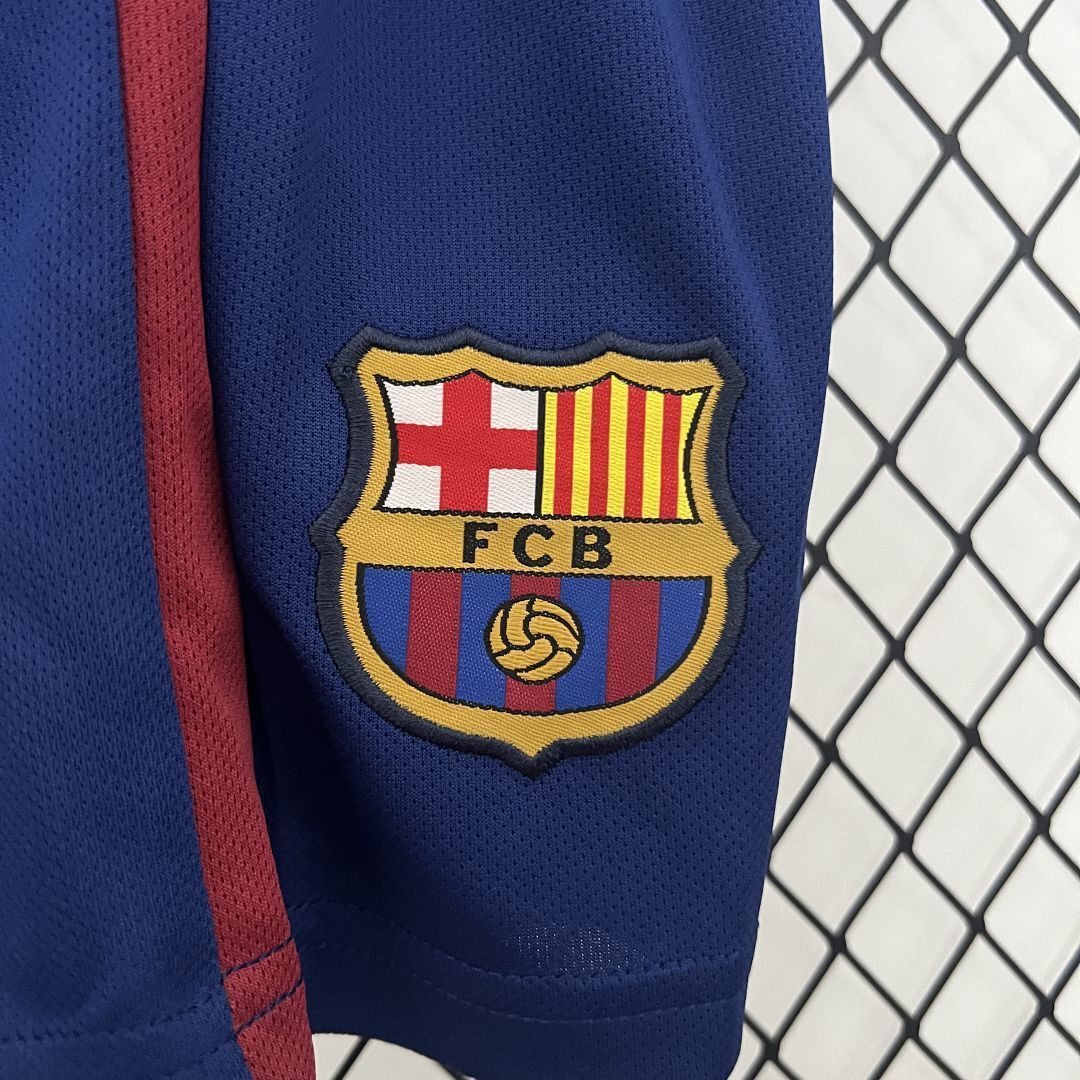 09-10 Barcelona Home Retro Kids Kits Children Shirt Football Jerseys Yupoo 10