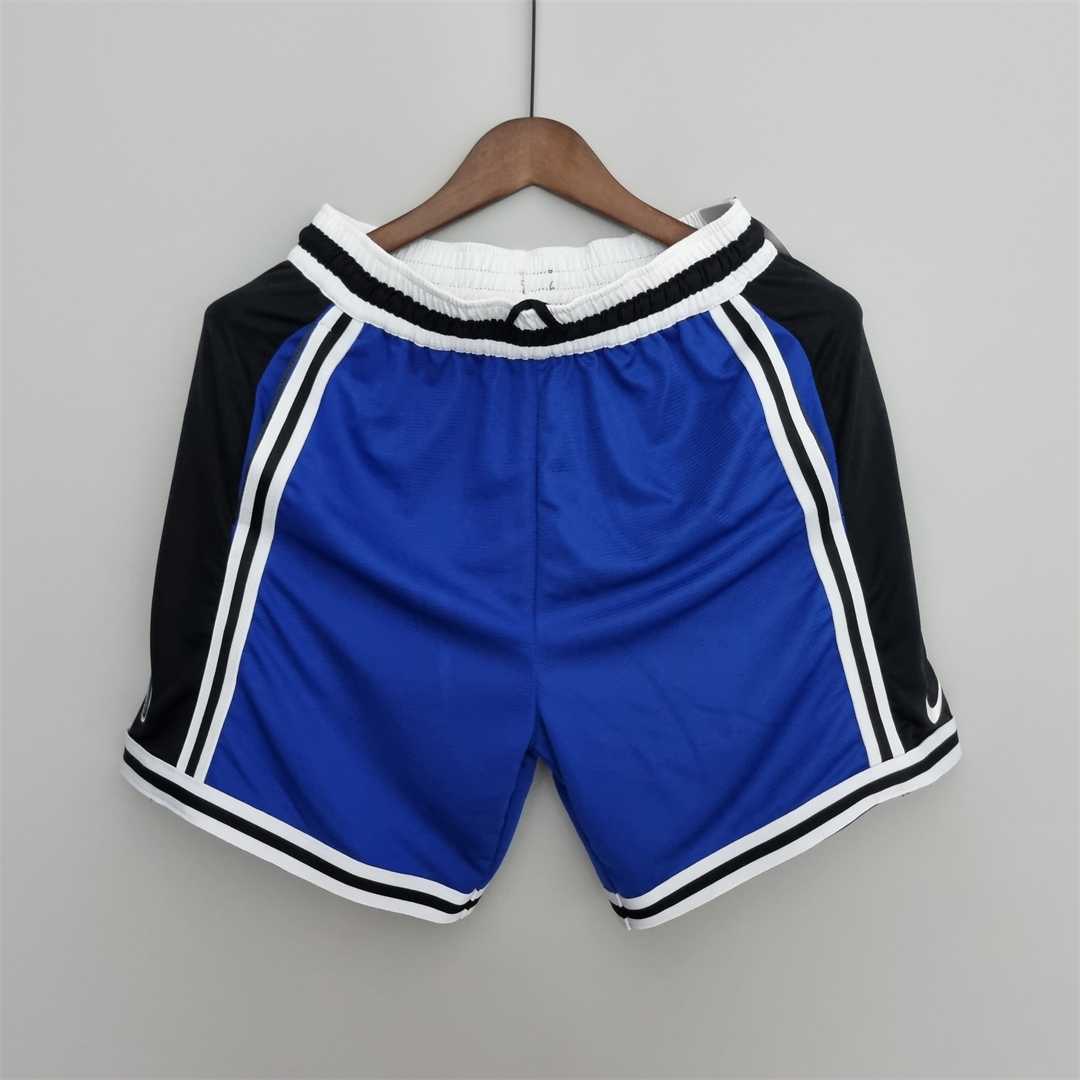 2022 Dallas Mavericks NBA US Training Shorts blue black border