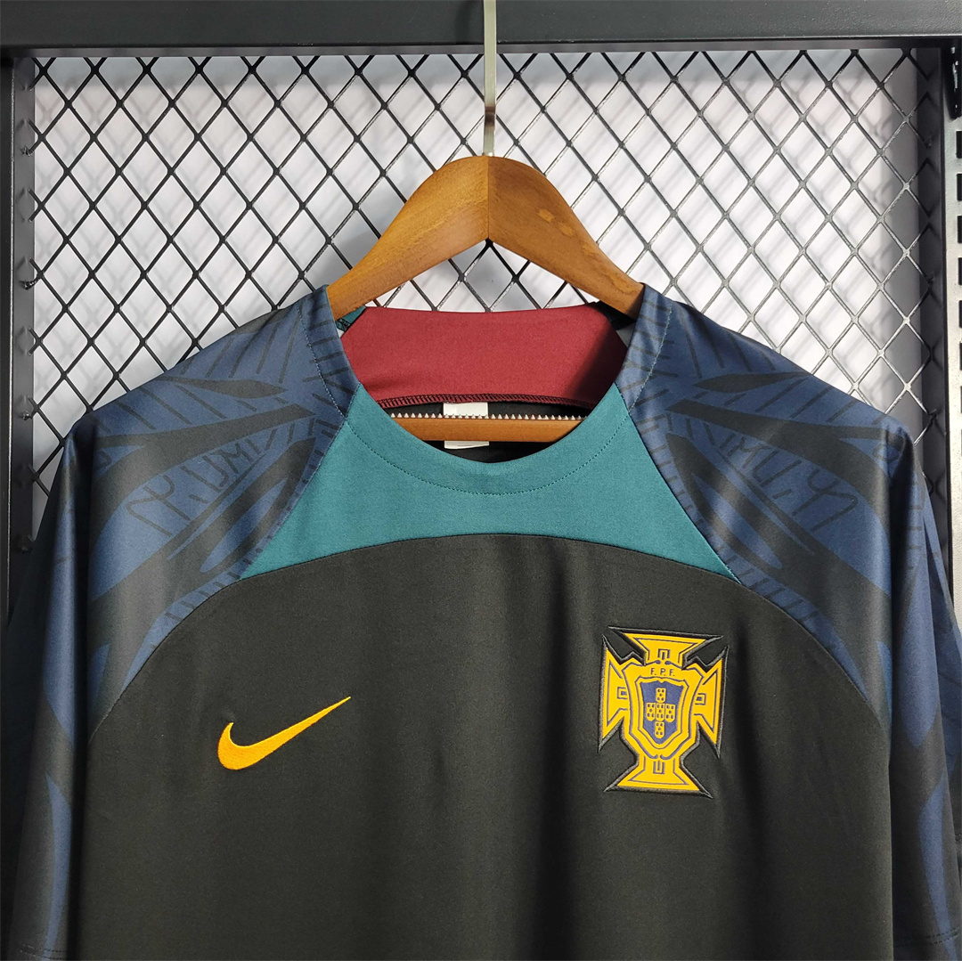 2223 Portugal Black Training Suit 3