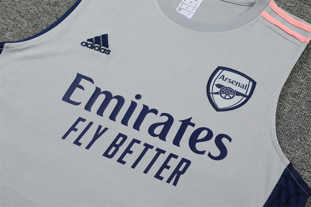 22-23 Arsenal vest training suit kit Grey 2