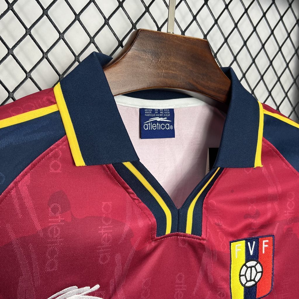 2000 Venezuela Home Retro Kit Vintage Shirt Football AAAAJersey Yupoo 4