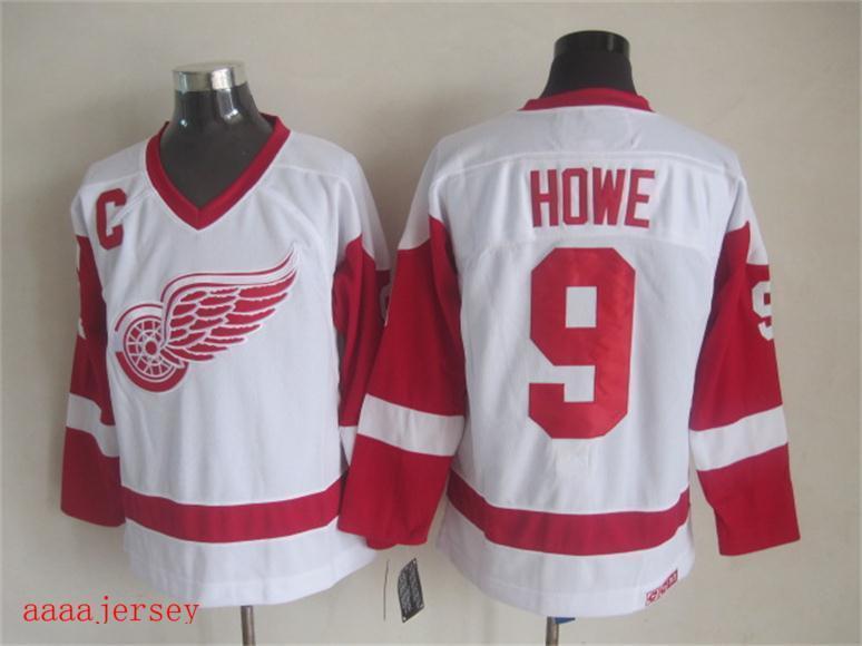 Red Wings retro ice hockey jersey M-3XL 底特律红翼队复古冰球服 2