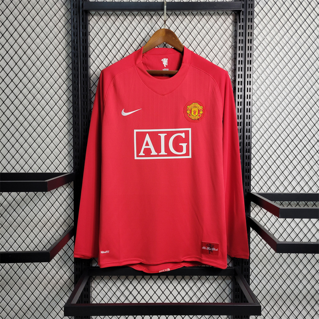 07-08 Manchester United home Long Sleeve 9
