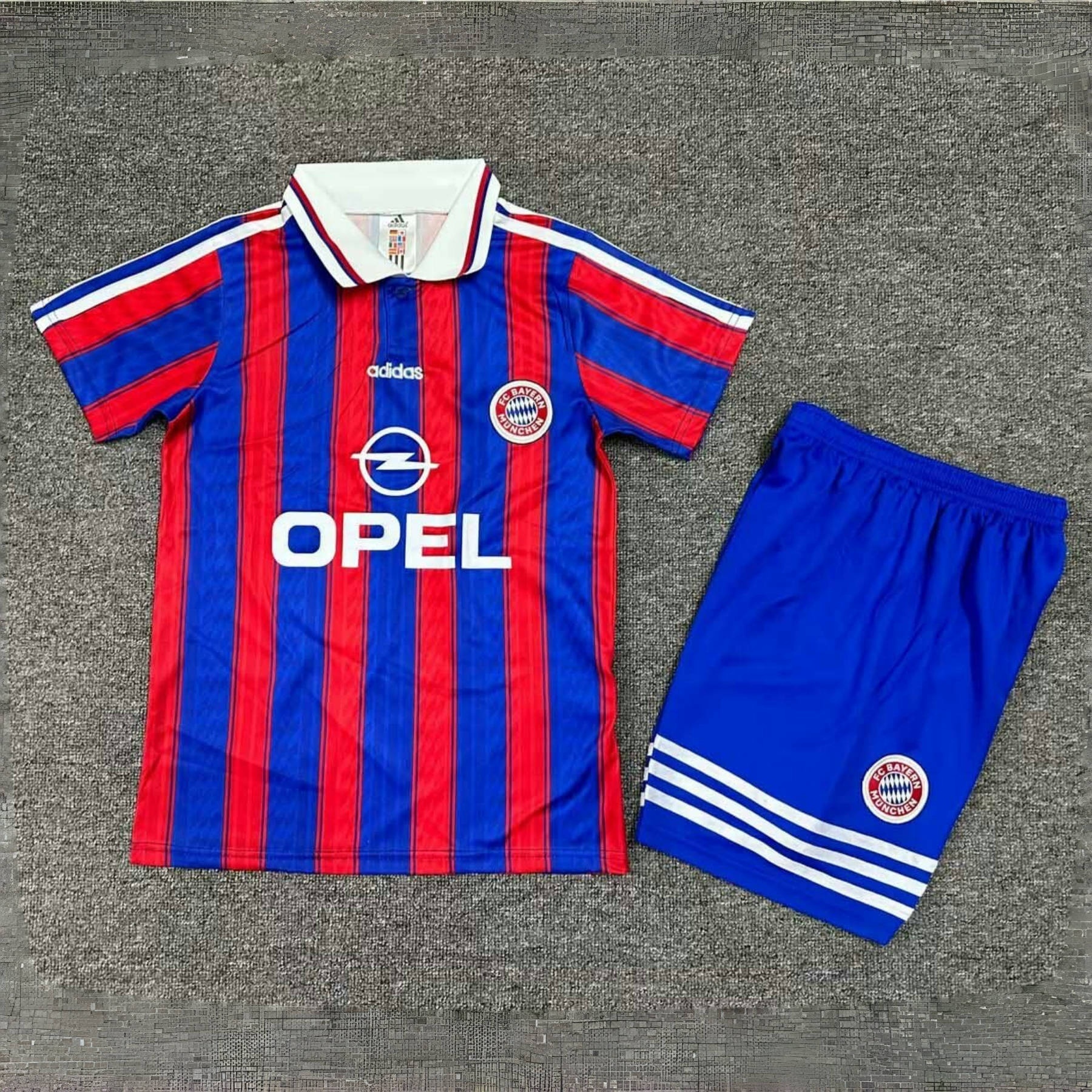 95-97 Bayern Munich Home Retro Kid Kits Youth Apparels Sport AAAAJersey Yupoo 1