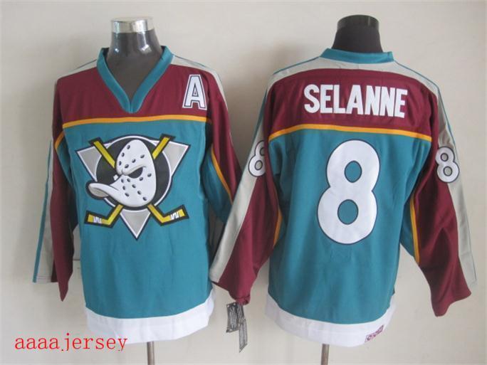 Anaheim Ducks retro ice hockey jersey M-3XL 阿纳海姆鸭队复古冰球服