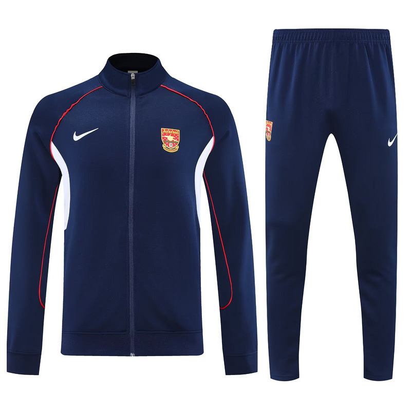 25-26 Arsenal Navy Football Tracksuits Long Jacket Suit 3