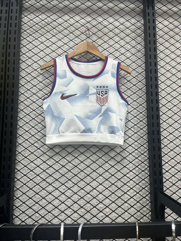 2025 USA United States Away Women Cheap Soccer Kit Lady Vest Apparels AAAAJersey Supply Yupoo