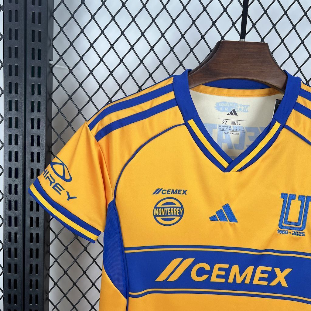 25-26 Tigres UANL Home Kid Kits Youth Apparels AAAAJersey Wholesale Yupoo 4