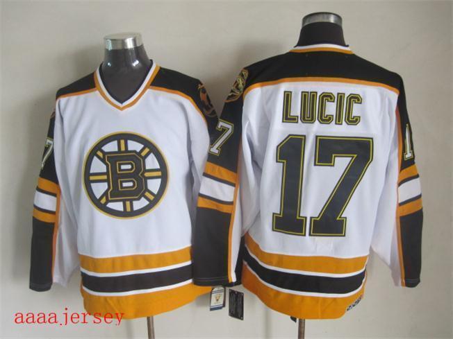 Boston Bruins retro ice hockey jersey M-3XL 波士顿棕熊队复古冰球服 2